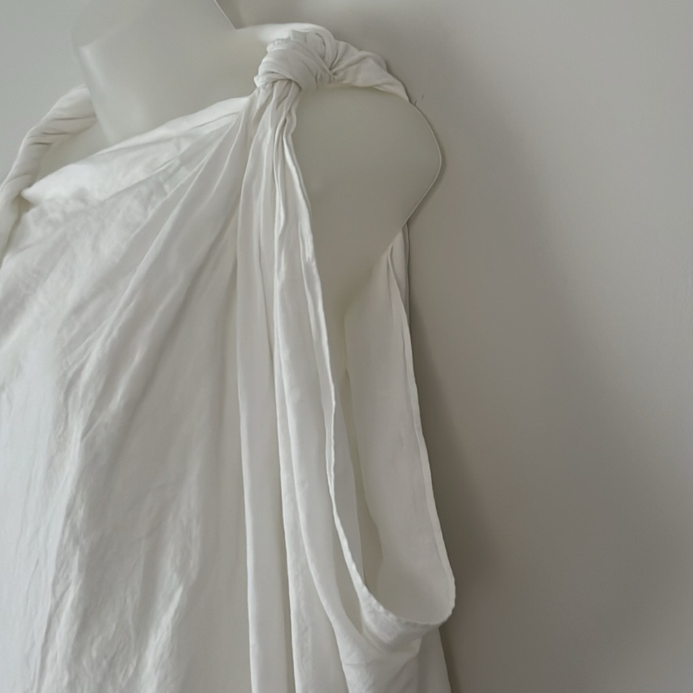 Zara linen blend asymmetrical dress - Picture 4 of 7